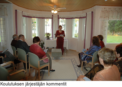 Koulutuksen jrjestjn kommentit